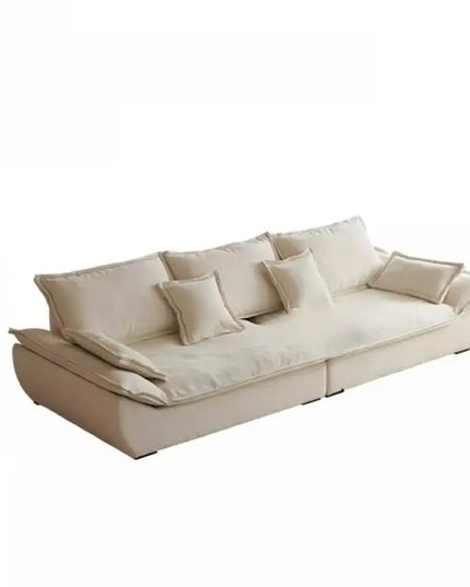 Modern Beige Living Room Sofas Designer Retro Luxury Lazy Living Room Sofas Boneless Leather Woonkamerbanken Furniture Home