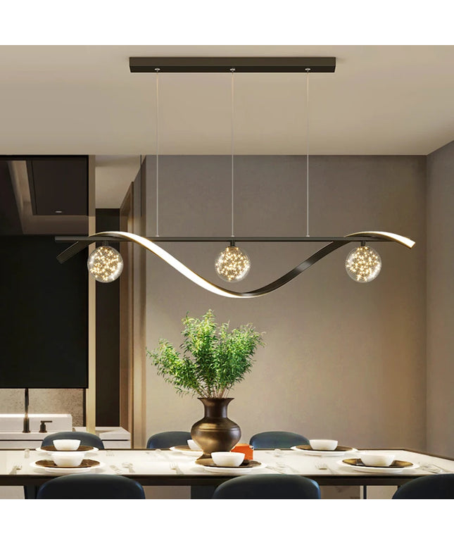 New Modern Led Chandelier For Living Room Dining Room Kitchen Ceiling Pendant Lights Nordic Minimalist Dining Tables Lamps