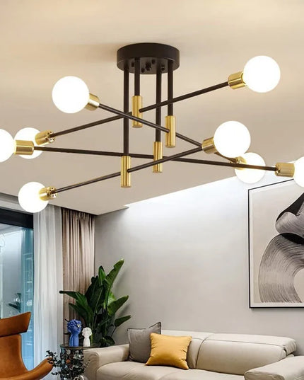 Chandeliers Retro Lighting Fixture Decoration Light Lustre Hanging Lamps Pendant Ceiling Led Chandelier Lamp Dinning Room Luxury