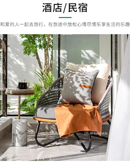 Lounge Terrace Sofa 3 Person Balcony Outdoor Sofa Garden Single Muebles De Jardin De Exterior Outdoor Patio Furniture