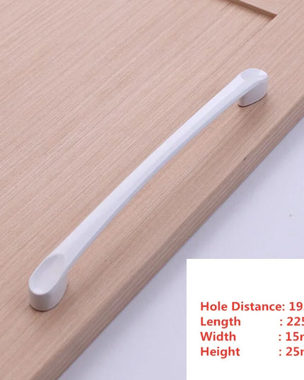 Handles Drawer Cabinet Furniture Kitchen Handles for Cabinet Knob Door Drawer Furniture Kitchen Knob Simplicity Fuji White