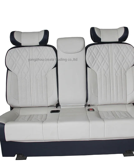 Comfortable Three-Passenger Leather Folding RV Camper Van Sofa Seat Bed Sofa Convertible Into Bed