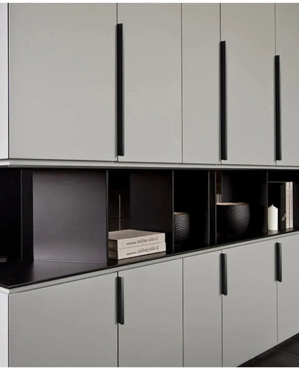 Hidden Handles for Furniture Kitchen Cabinet Handles Minimalist Wardrobe Cupboard Drawer Knobs Aluminum Alloy Furniture Handles