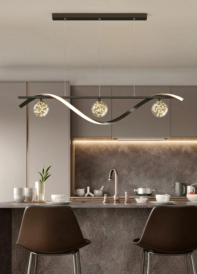New Modern Led Chandelier For Living Room Dining Room Kitchen Ceiling Pendant Lights Nordic Minimalist Dining Tables Lamps