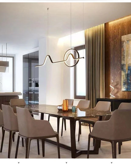 Modern LED Ceiling Chandelier Dining Table Indoor Lighting Chandeliers Kitchen Pendant Light Living Room Decoration Hanging Lamp