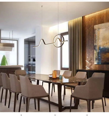 Modern LED Ceiling Chandelier Dining Table Indoor Lighting Chandeliers Kitchen Pendant Light Living Room Decoration Hanging Lamp