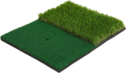 Golf Hitting Mat Artificial Turf Golf Practice Mat with Tee Hole Portable for Training Swing & Chipping in Backyard, Garage, Bas
