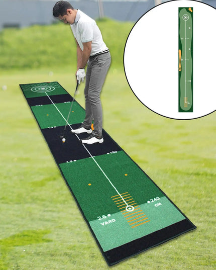 Golf Putting Indoor Golf Hitting Mat Green Mat Golf Practice Training Aid Equipment for Home Outdoor Backyard Golf Practice