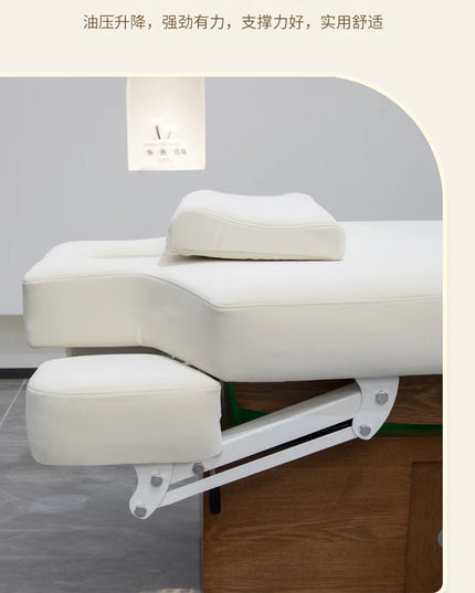 Esthetician Beauty Massage Tables Comfort Tattoo Face Wooden Massage Tables Gua Sha PU Leather Furniture Mát-xa Giường MHAMC