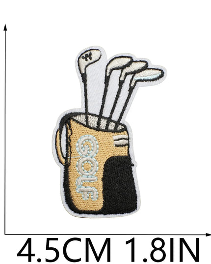 GOLF Emblem Clothing Accessories Badge Sticker Embroidered Embroidery Sticker Iron-on Patches