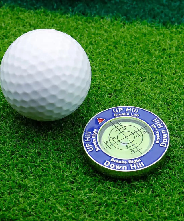 Golf Putt Ball Marker High Precision Round Golf Putt Green Reader Golfing Putting Aid Golf Slope Putting Level Reader