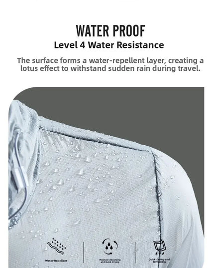 Golf Raincoat Rain Jacket Waterproof Lightweight Quick-Dry UV Sun Protection Breathable Outdoor Sports Men Women Golfing Apparel
