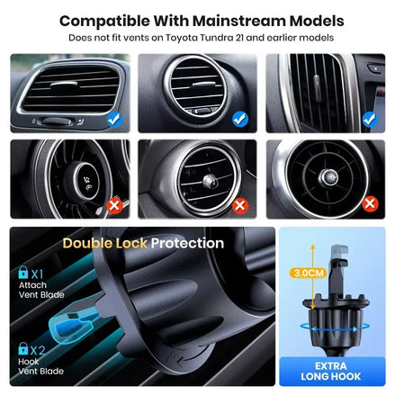New Universal Car Bracket Gravity Auto Phone Holder Car Air Vent Clip Mount Mobile Phone Holder Cell Phone Stand For All Phones