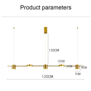 Modern LED Ceiling Chandelier Indoor Lighting Dining Table Chandelier Pendant Hanging Light Living Room Decoration Kitchen Lamp