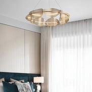 Modern leaf chandelier luxury designer Acrylic ring light Dining Room Home Bedroom Kitchen Hanging Lights Decor sofa living room