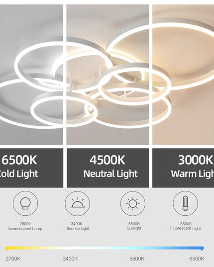 Modern LED Ceiling Chandelier Lighting For Home Living Study Room Bedroom Dimmable Ceiling lamp Indoor Lighting decoration Lamps