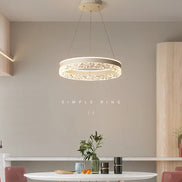 Modern LED Chandelier For Living Room Dining Room Bedroom Study Ring Ceiling Pendant Lamp Lustre Room Decorative Lighting Lamp
