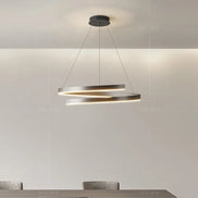 Modern LED spiral chandelier is suitable for living room dining room bedroom study villa home decoration lighting room decoratio