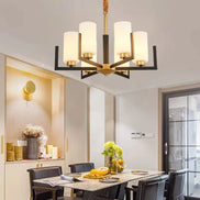 Modern Modern Led Chandelier Nordic Living Room Lamp Retro Simple Dining Room Decoration Iron Art LED Hanging Lamps Pendant Ligh