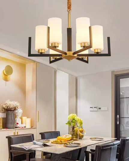 Modern Modern Led Chandelier Nordic Living Room Lamp Retro Simple Dining Room Decoration Iron Art LED Hanging Lamps Pendant Ligh