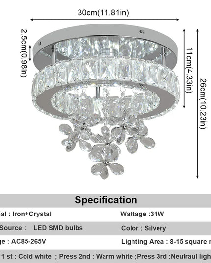 Modern Chandelier For Bedroom Dining Room Led Ceiling Light With Remote Control Hanging Lighting Fixtures Home Decoration Lustre