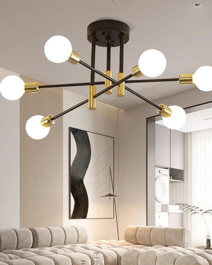 Chandeliers Retro Lighting Fixture Decoration Light Lustre Hanging Lamps Pendant Ceiling Led Chandelier Lamp Dinning Room Luxury