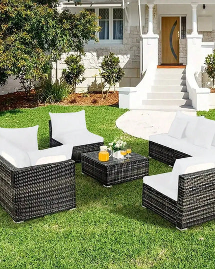 Outdoor Tropical Print Sofa Cushion Covers - Non-Slip Furniture Protectors, Replacement for Individual Seat Cushions