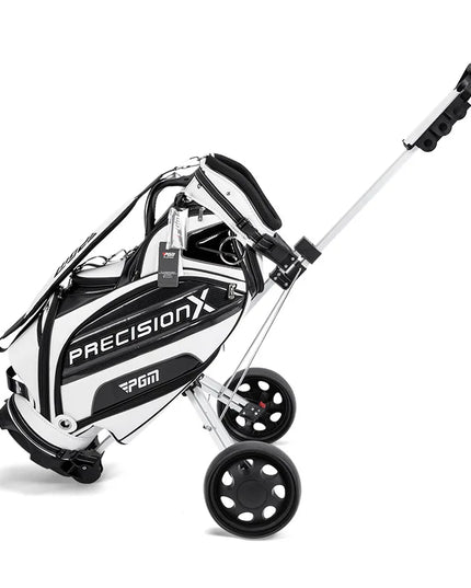 PGM Golf Trolley 2 Wheels Foldable Hand Push Pull Bag Hand-cart Golf Course QC002