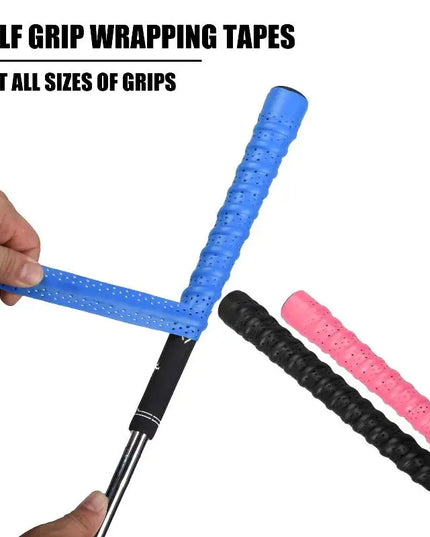 PU Leather Golf Club Grip Tape, Non-Slip Sweatproof, Quick and Easy Replacement, Enhances Swing Stability
