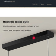 Modern LED irregular long chandelier adjustable chandelier dining room bedroom kitchen home decoration lighting