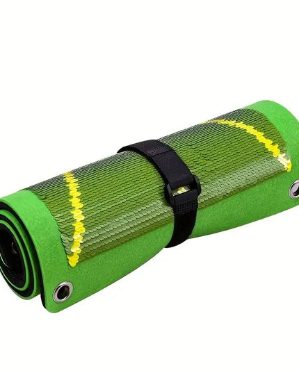 Golf Practice Mat, Indoor And Outdoor Golf Hitting Mat, Golf Training Auxiliary Mat Mat + 4 Floor Nails + 1 Hook