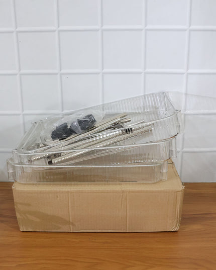 3 Layer Multipurpose Storage Trolley With Wheels