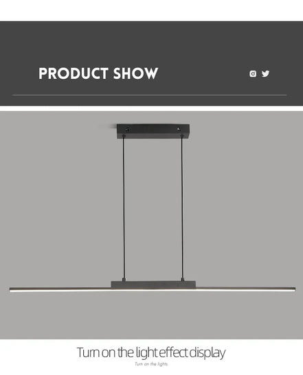 Modern LED Chandelier Featuring Minimalist Linear Panel Design 80/100cm Textured Pendant Light For Dining Rooms Bedrooms  Studie