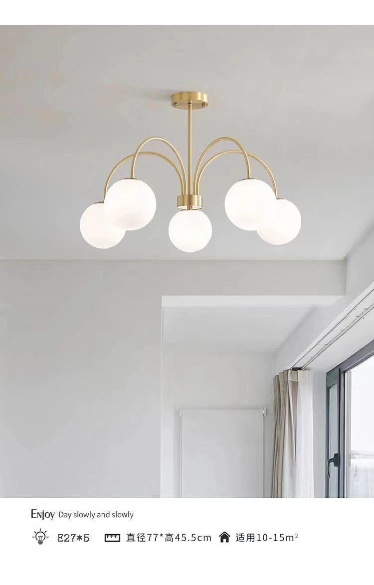 Modern E27 LED Chandelier Light  For Living Room Bedroom Dining Table Kitchen Study Ceiling Pendant Lamps Lustre Home Decoration