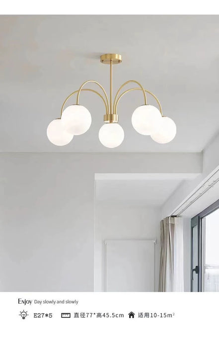 Modern E27 LED Chandelier Light  For Living Room Bedroom Dining Table Kitchen Study Ceiling Pendant Lamps Lustre Home Decoration