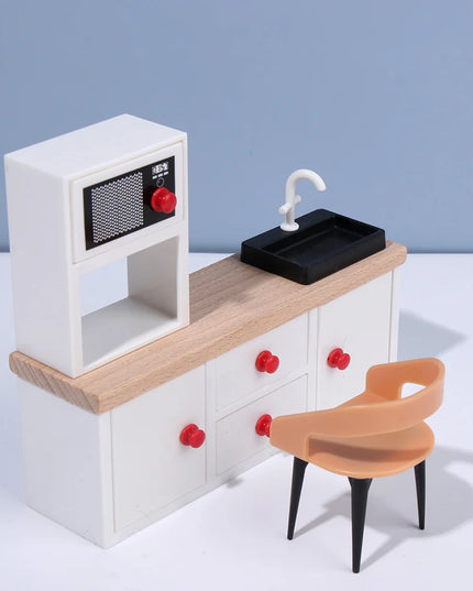 1:12 Scale Sofa Bed Wardrobe TV Cabinet Micro  Scene Model Dollhouse Miniature Furniture Playing House Landscape Dolls Accessory