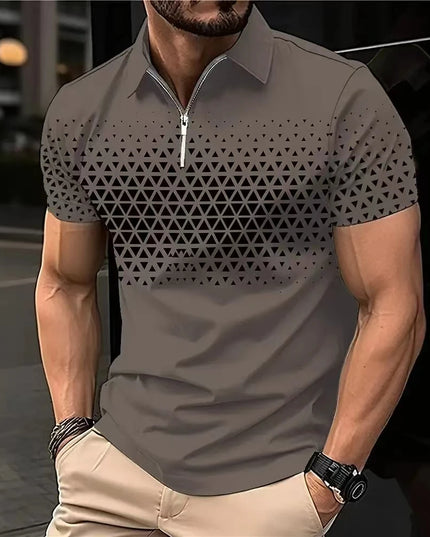 Men's Polo Shirts Golf Shirt Button Up Breathable Quick Dry Moisture Wicking Short Sleeve Mans Clothes Summer Tennis Sportswear