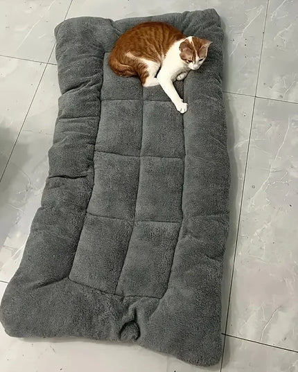 120cm Warm Dog Sofa Bed Winter Pet Dog Cat Bed Sleeping House Kennel Mat Cat Puppy Mattress Pet House Cushion For Large Dogs