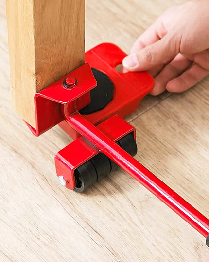 Professional Furniture Mover Tool Set Heavy Stuffs Transport Lifter Wheeled Mover Roller with Wheel Bar Moving Hand Device