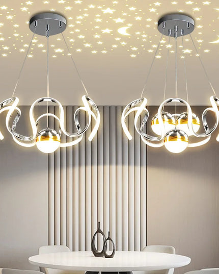Modern Stylish Lustre LED Chandelier Art Design Pendant Light Living Kitchen Ceiling Lamps Home Room Decoration Lighting Fixture