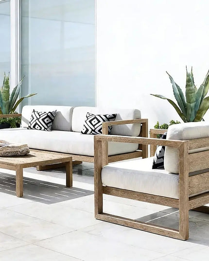 Modern Luxury 4-6 Person Aluminum Patio Coffee Set Sofa Coffee Table Combinatio Sectional Garden Sofas & Corner Sofa for Villas