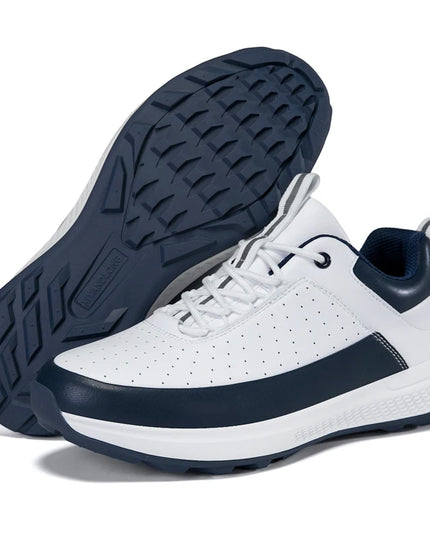 Men's Lightweight Golf Shoes-Breathable Sports Casual Shoes, Lace-Up Design, Non-Slip Rubber Sole-Universal in All Seasons