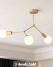 3 Heads Gold / Not include bulb