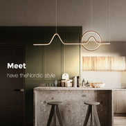 Modern LED Ceiling Chandelier Dining Table Indoor Lighting Chandeliers Kitchen Pendant Light Living Room Decoration Hanging Lamp