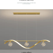 Modern LED Chandelier for Living Room Dining Room Glass Ball Kitchen Lamp Home Decor Lighting Novelty Nordic LED Hanging Lights