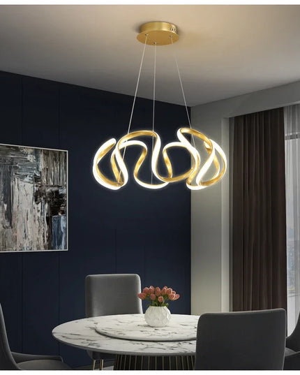 Modern Stylish Lustre LED Chandelier Art Design Pendant Light Living Kitchen Ceiling Lamps Home Room Decoration Lighting Fixture