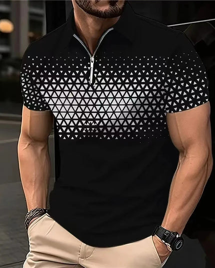 Men's Polo Shirts Golf Shirt Button Up Breathable Quick Dry Moisture Wicking Short Sleeve Mans Clothes Summer Tennis Sportswear