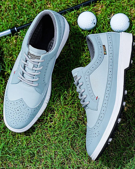 Golf Sports Shoes Men Waterproof high-Quality Leather Golf Competition Sports Shoes Formal Shoes Golf Course Men Training Shoes