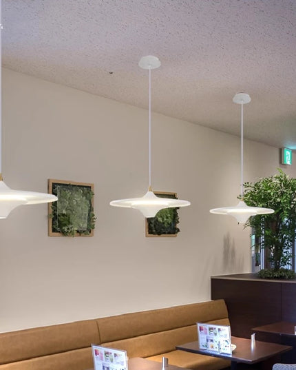 Modern Restaurant LED Chandelier Ceiling Pendant Light Dining Table Hanging Lamp Home Decor 1 Head UFO Indoor Lighting Fixture