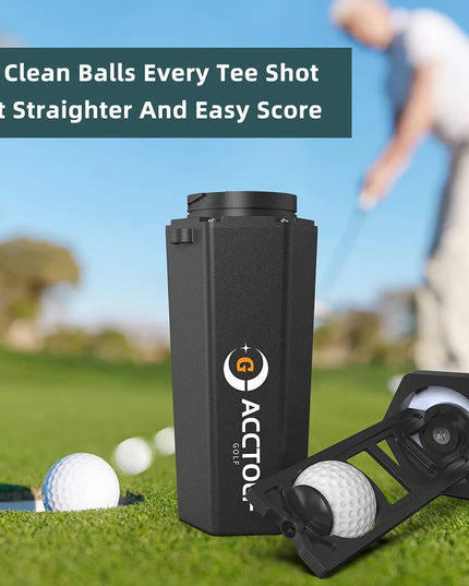 Golf Ball Washer Cleaning Machine With Towel Reusable Cart Cup Holder Portable Golf Bag Cart Cleaner Accessories for Gift
